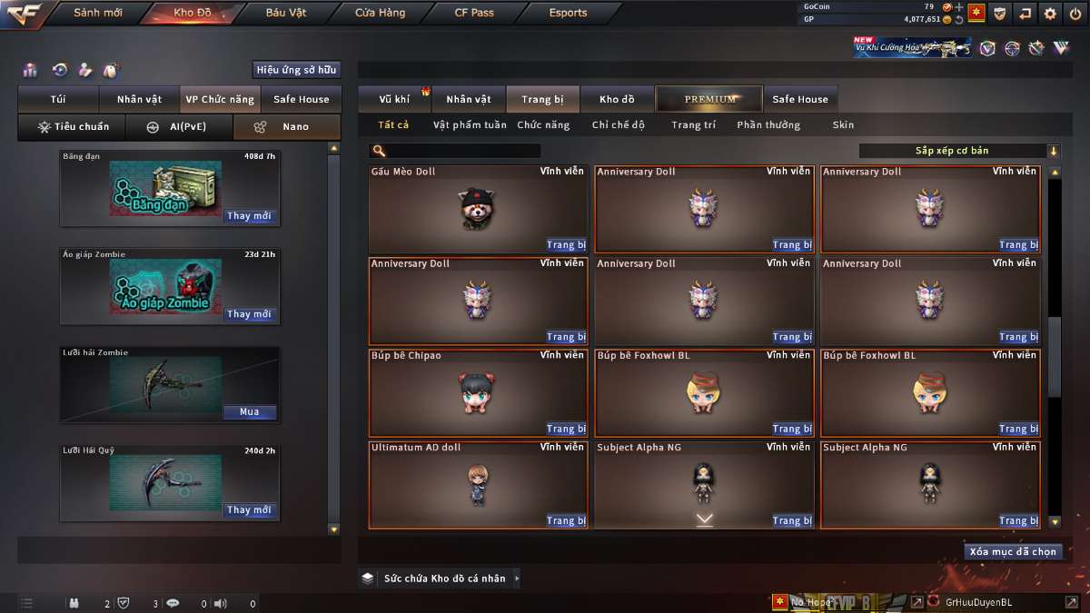 shop acc cf uy tin gia re